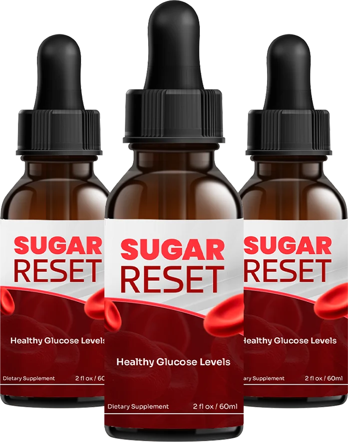 SugarReset liquid blood sugar support drops three-bottle package